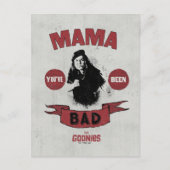 Die Goonies Mama Fratelli "Du warst schlecht" Postkarte (Vorderseite)
