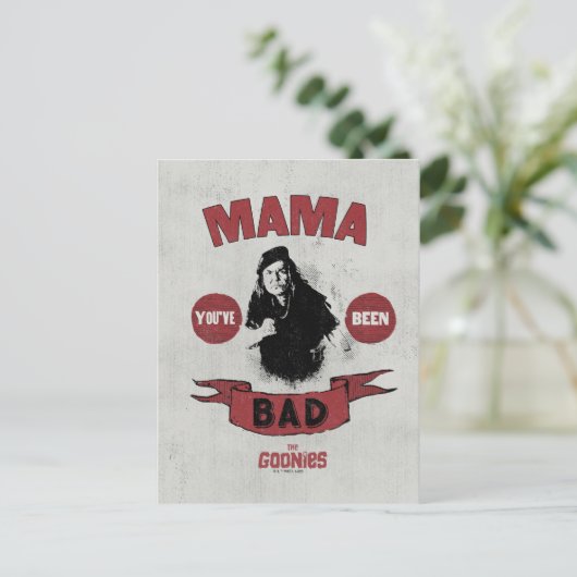 Die Goonies Mama Fratelli "Du warst schlecht" Postkarte (Stehend Vorderseite)