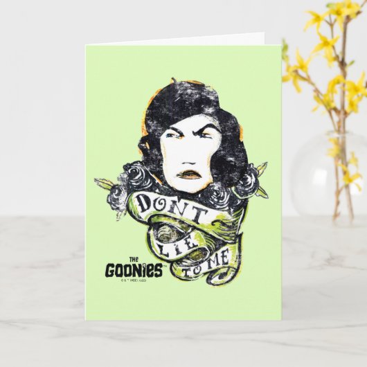 Die Goonies Mama Fratelli "Lüge mich nicht an" Karte (Gelbe Blume)