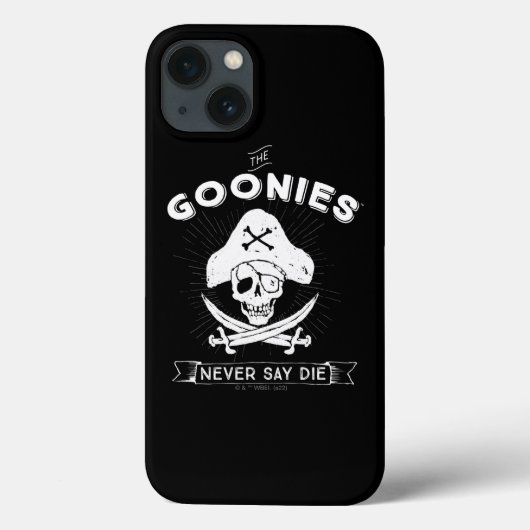 Die Goonies "Niemals sagen Die Piraten-Abzeichen Case-Mate iPhone Hülle (Rückseite)