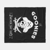 Die Goonies "Niemals sagen Die Piraten-Abzeichen Fleecedecke (Vorderseite (Horizontal))