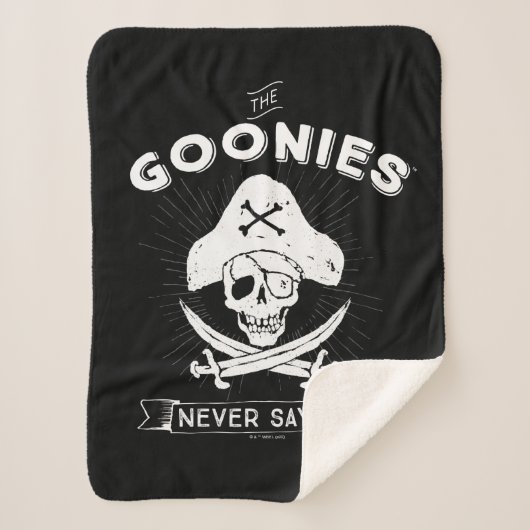 Die Goonies "Niemals sagen Die Piraten-Abzeichen Sherpadecke (Vorderseite)