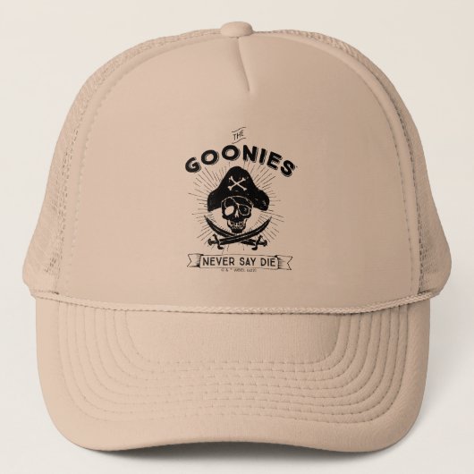 Die Goonies "Niemals sagen Die Piraten-Abzeichen Truckerkappe (Vorderseite)