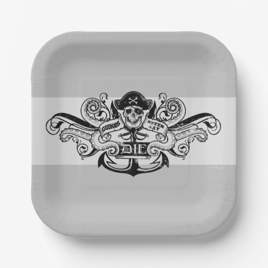 Die Goonies "Niemals sagen Die Piraten Anchor Abze Pappteller (Vorderseite)