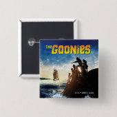 Die Goonies Pirate Schiff Theatrische Kunst Button (Vorne & Hinten)