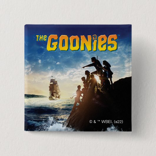 Die Goonies Pirate Schiff Theatrische Kunst Button (Vorderseite)