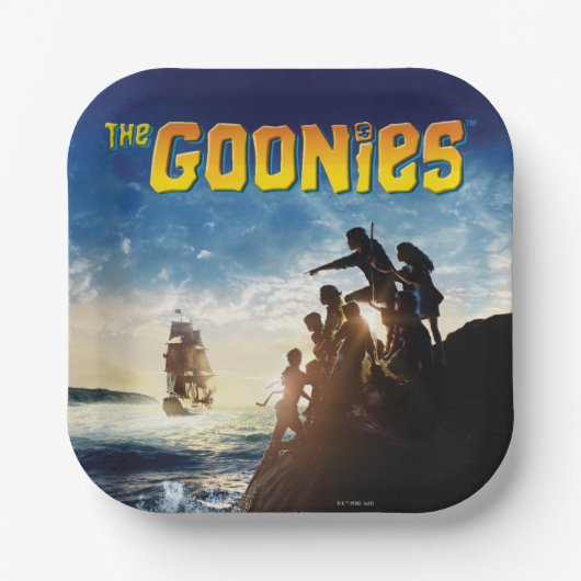 Die Goonies Pirate Schiff Theatrische Kunst Pappteller (Vorderseite)