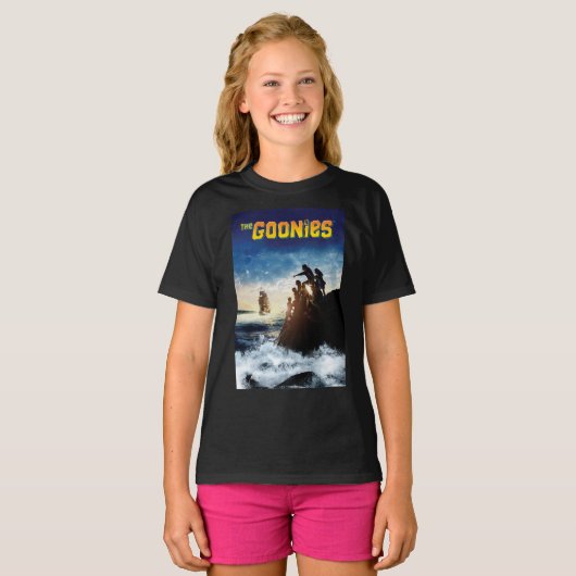Die Goonies Pirate Schiff Theatrische Kunst T-Shirt (Vorne ganz)