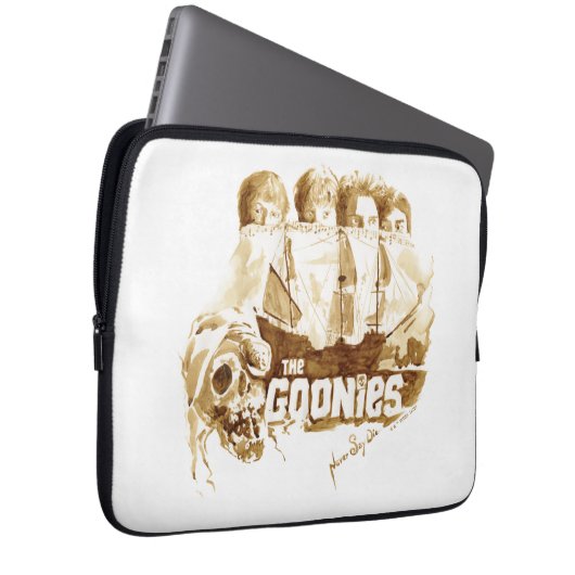 Die Goonies Pirate Schiff Wasserfarbe Grafik Laptopschutzhülle (Vorne Rechts)