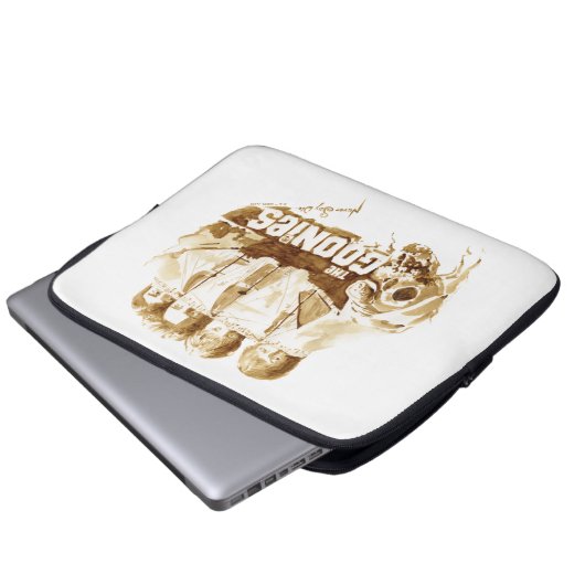 Die Goonies Pirate Schiff Wasserfarbe Grafik Laptopschutzhülle (Vorne Knopf)