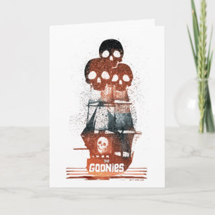 Die Goonies Pirate Ship Silhouette Graphic Karte