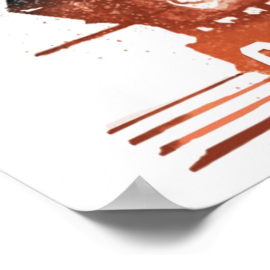 Die Goonies Pirate Ship Silhouette Graphic Poster (Ecke)