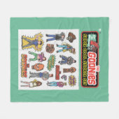 Die Goonies Retro Aufkleber Blatt Grafik Fleecedecke (Vorderseite (Horizontal))