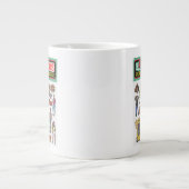 Die Goonies Retro Aufkleber Blatt Grafik Jumbo-Tasse (Vorderseite)