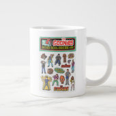 Die Goonies Retro Aufkleber Blatt Grafik Jumbo-Tasse (Rechts)