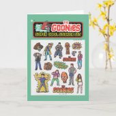 Die Goonies Retro Aufkleber Blatt Grafik Karte (Gelbe Blume)