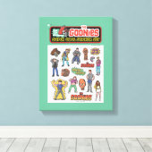Die Goonies Retro Aufkleber Blatt Grafik Leinwanddruck (Insitu (Holzboden))