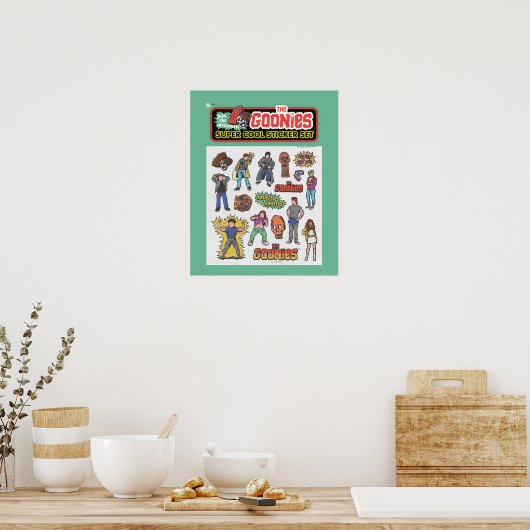 Die Goonies Retro Aufkleber Blatt Grafik Poster (Küche)