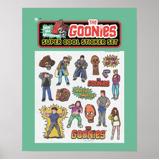 Die Goonies Retro Aufkleber Blatt Grafik Poster (Vorne)