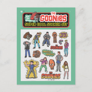 Die Goonies Retro Aufkleber Blatt Grafik Postkarte