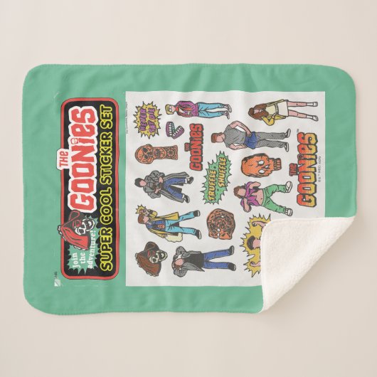 Die Goonies Retro Aufkleber Blatt Grafik Sherpadecke (Vorderseite (Horizontal))