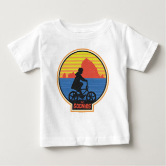 Die Goonies Retro Mikey Riding Bike Grafik Baby T-shirt