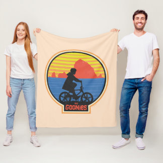 Die Goonies Retro Mikey Riding Bike Grafik Fleecedecke