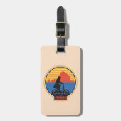 Die Goonies Retro Mikey Riding Bike Grafik Gepäckanhänger (Vorderseite vertikal)