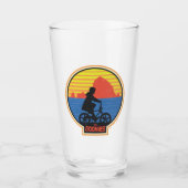 Die Goonies Retro Mikey Riding Bike Grafik Glas (Vorderseite)
