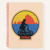 Die Goonies Retro Mikey Riding Bike Grafik Notizblock (Vorderseite)