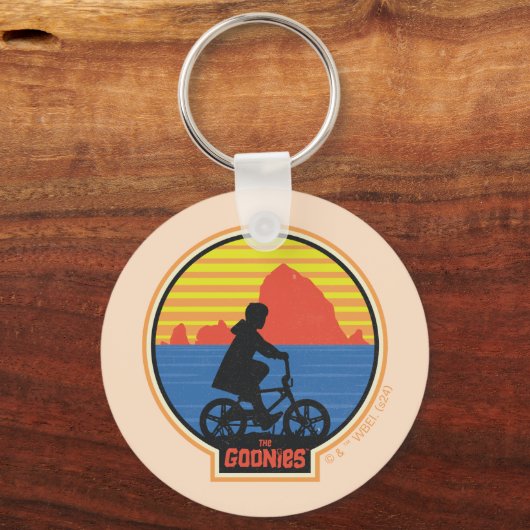 Die Goonies Retro Mikey Riding Bike Grafik Schlüsselanhänger (Vorderseite)