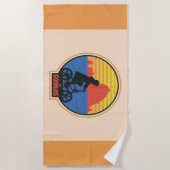 Die Goonies Retro Mikey Riding Bike Grafik Strandtuch (Vorderseite)