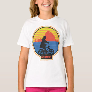 Die Goonies Retro Mikey Riding Bike Grafik T-Shirt