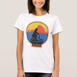 Die Goonies Retro Mikey Riding Bike Grafik T-Shirt