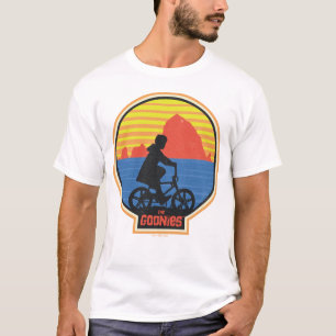 Die Goonies Retro Mikey Riding Bike Grafik T-Shirt