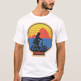 Die Goonies Retro Mikey Riding Bike Grafik T-Shirt