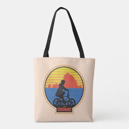Die Goonies Retro Mikey Riding Bike Grafik Tasche (Rückseite)