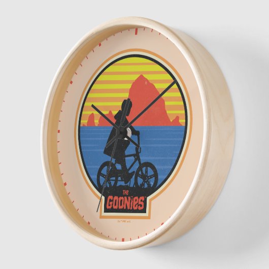 Die Goonies Retro Mikey Riding Bike Grafik Uhr (Winkel)