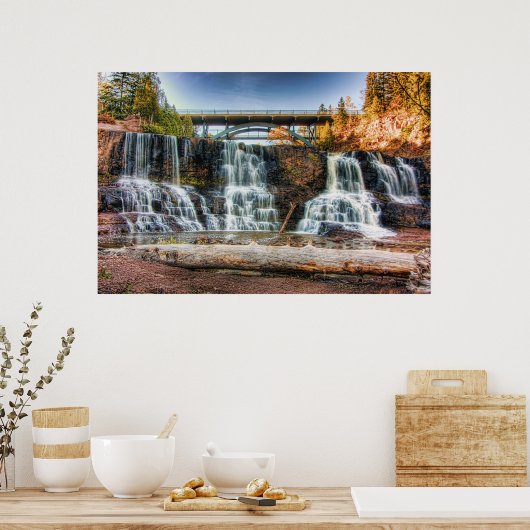 Die Gooseberiefälle Poster (Küche)