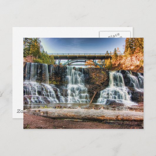 Die Gooseberiefälle Postkarte (Vorne/Hinten)