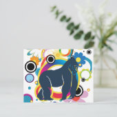 Die Gorilla Postkarte (Stehend Vorderseite)