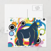 Die Gorilla Postkarte (Vorne/Hinten)