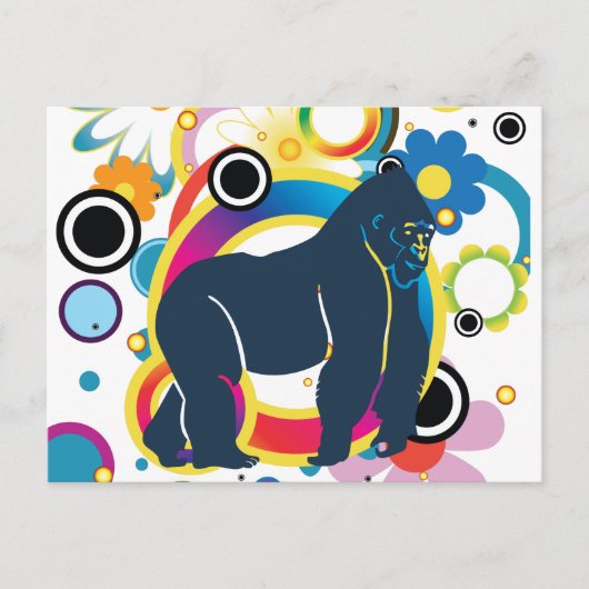 Die Gorilla Postkarte (Vorderseite)