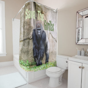 Die Gorillas Gerettet Duschvorhang