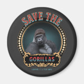 Die Gorillas gerettet | Gefährdete Arten Magnet (Vorne)