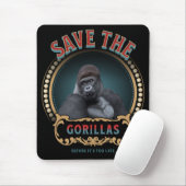Die Gorillas gerettet | Gefährdete Arten Mousepad (Mit Mouse)