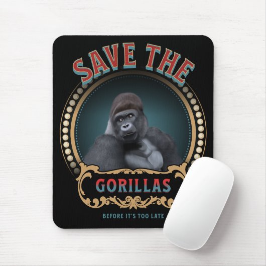 Die Gorillas gerettet | Gefährdete Arten Mousepad (Mit Mouse)