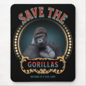 Die Gorillas gerettet | Gefährdete Arten Mousepad (Vorne)