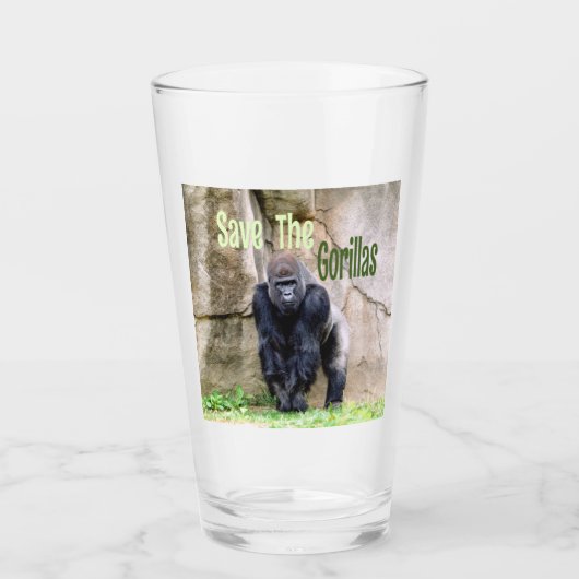 Die Gorillas gerettet Glas (Vorderseite)