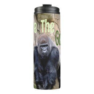 Die Gorillas gerettet Thermosbecher